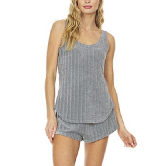 Laundry By Shelli Segal Other - Laundry by Shelli Segal Chenille Tank and Short Sleep Set In Grey SIZE M